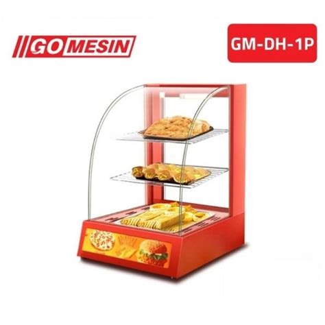 Jual Gomesin Curved Glass Showcase Warmer Gm Dh P Etalase Penghangat