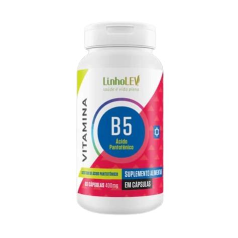 Vitamina B5 Para Cabelo - Vitamina B5 Ácido Pantotênico 60 Cápsulas para Cabelos