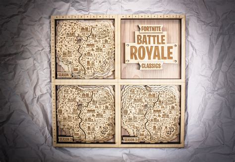 FORTNITE Classics Wooden Map | FORTNITE Wall Art