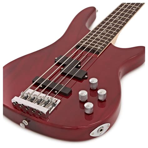 Guitare Basse Chicago Cordes Trans Red Par Gear Music B Stock