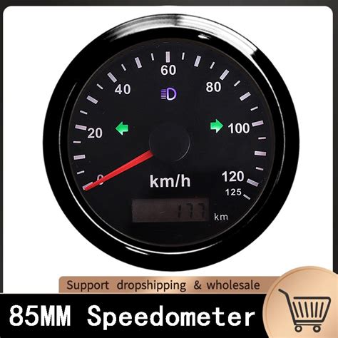 Universal 85mm GPS Speedometer Stainless IP67 Waterproof Gauge 200km H