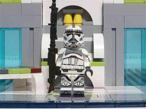 Star Wars Minifig Kamino Grey Clone Trooper Guard Custom Etsy