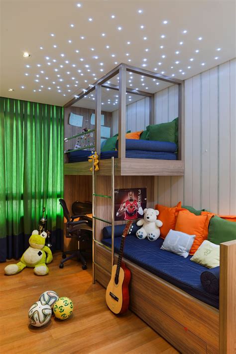 Quarto Infantil Cama Suspensa E Luzinhas De Marlon Gama No