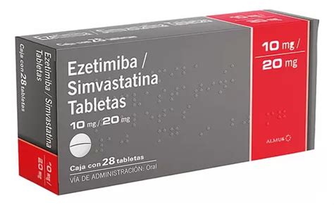 Farmacias Benavides Ezetimiba Simvastatina 10 Mg 20 Mg 28