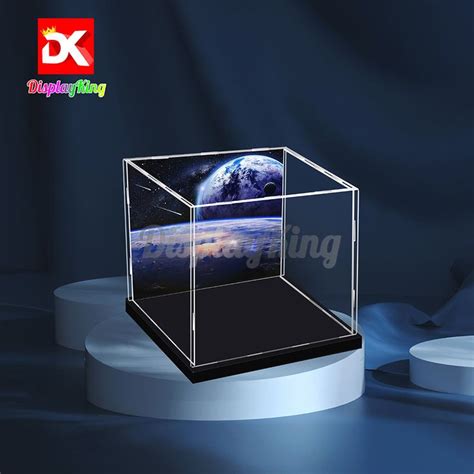 Display King - Acrylic display case for Lego® NASA Apollo 11 Lunar Lander10266 - No background