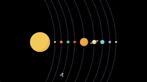 Minimalist Solar System Wallpapers - 4k, HD Minimalist Solar System