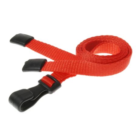 Cordon S Curitaire Mm Avec Mousqueton Plastique Rouge