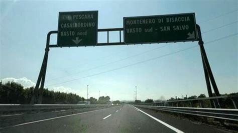 Autostrada A Chiusure Notturne Per I Caselli Di Lanciano E Vasto Nord