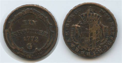 RDR Österreich Vorderösterreich 1 Kreuzer 1772 G Günzburg G5788