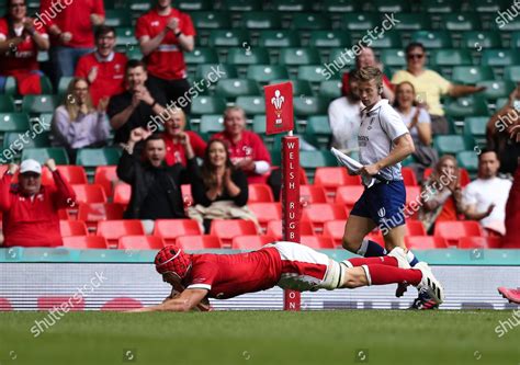 James Botham Wales Dives Score Try Editorial Stock Photo - Stock Image ...