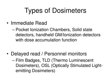 Ppt Radiation Dosimetry Powerpoint Presentation Free Download Id