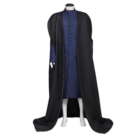 Professor Severus Snape Cosplay Costume Full Suit Adult Mens Halloween