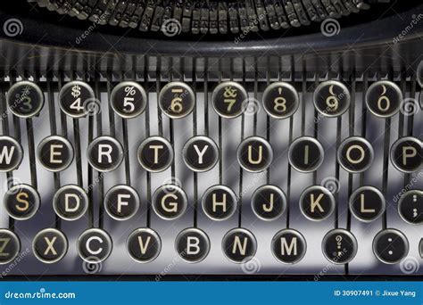 Vintage Typewriter Keyboard Stock Image Image Of Text