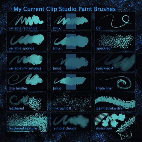 clip paint studio brushes 8