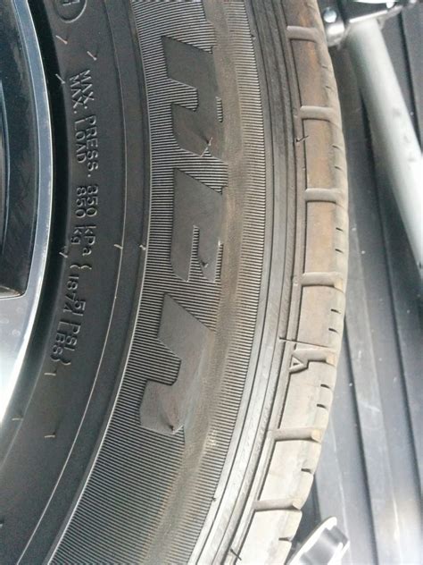 Tire sidewall damage after driving when flat. Replace or fix? - Motor