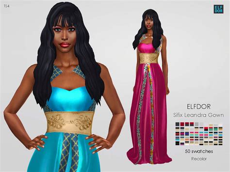 The Sims Resource Sifix Leandra Gown Rc