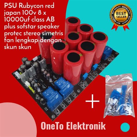 Jual PSU 8 Elco Plus Softart Dan Simetris Rubycon Merah 10000mf 100v