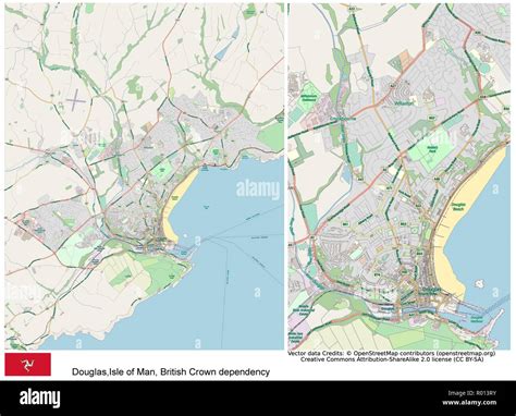 douglas isle man map high resolution stock photography images alamy