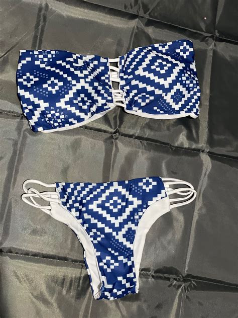 Aztec 2 Pc Bikini Women S Fashion Swimwear Bikinis Swimsuits On Carousell