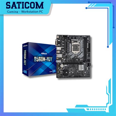 Mainboard ASROCK B560M HDV Intel B560 Socket 1200 M ATX 2 Khe Ram