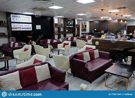 Almaty / Kazakhstan - 08.27.2018 : Lounge Bar for VIP Passengers at Almaty Airport Editorial ...