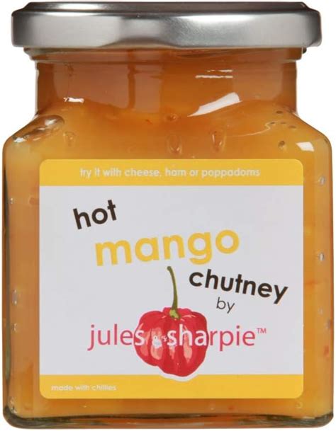 Jules Sharpie Hot Mango Chutney G Amazon Co Uk Grocery