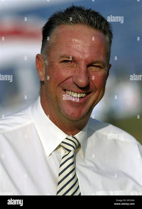 Former England Captain Ian Botham Smiles Before The Start The Fifth Day