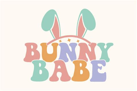 Bunny Babe Retro Easter Svg Graphic By Trendy Craftsvg Creative Fabrica