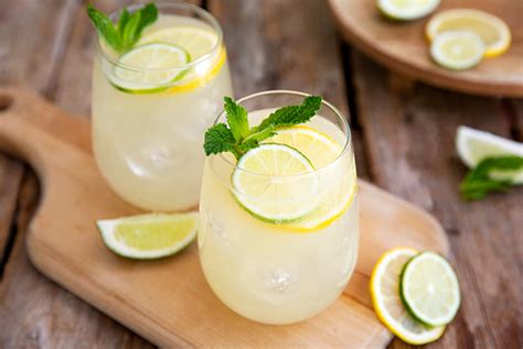 Healthy Lemon Lime Fizz Mocktail Gluten Free More