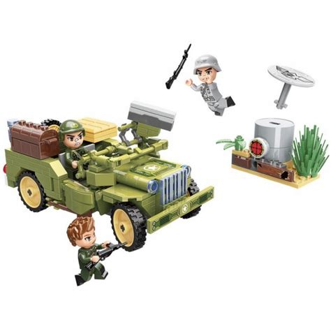Конструктор, Qman, Combat Zone, Нападение с джип, 264 части - eMAG.bg