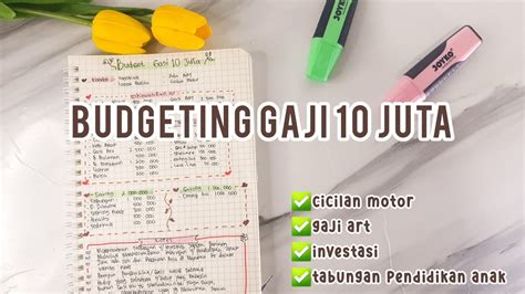 Budgeting Gaji Juta Mengatur Keuangan Rumah Tangga Youtube