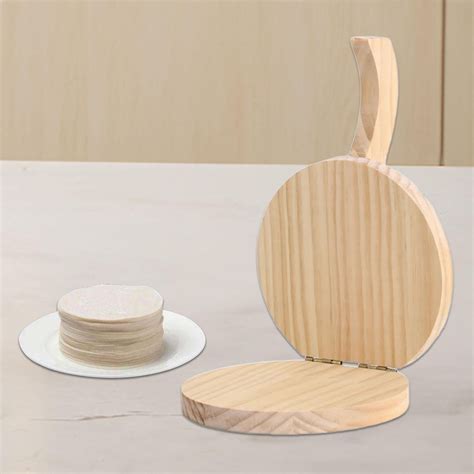 Tongina Wooden Tortilla Press Mexican Tortillera Presser Ergonomic Easy