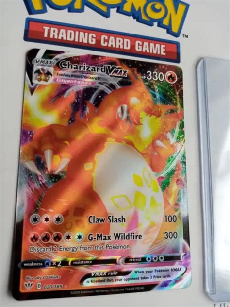 CHARIZARD VMAX 020 189 Full Art Ultra Rare Darkness Ablaze