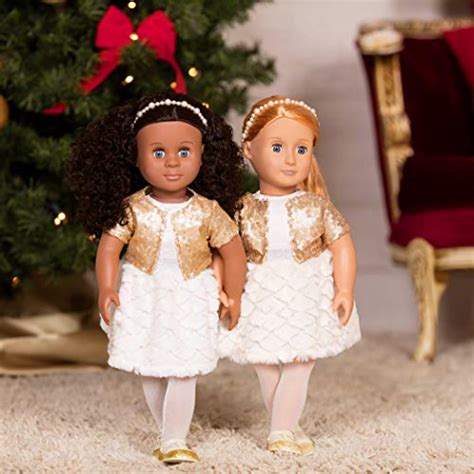 Our Generation Holiday Hope Holiday Doll In Sequin Outfit 18