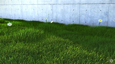 Grass with Blender Render