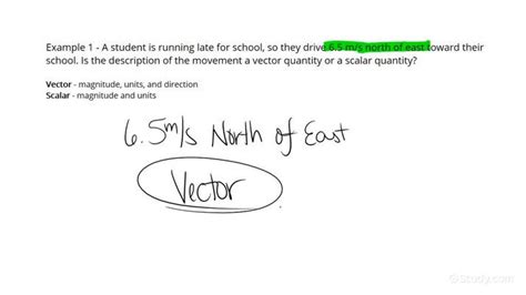 Distinguishing between Vector & Scalar Quantities | Physics | Study.com