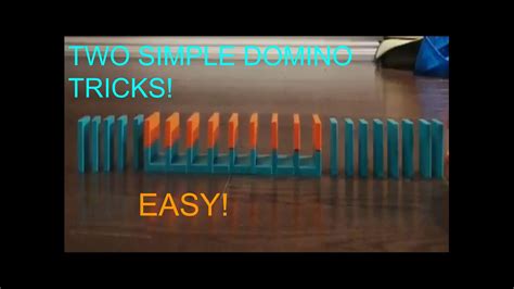 2 Simple Domino Tricks Youtube