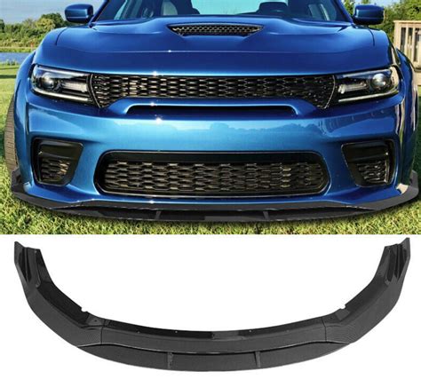 2020 - 24 Charger Widebody Carbon Fiber Front Bumper Lip 4PC - Next-Gen ...