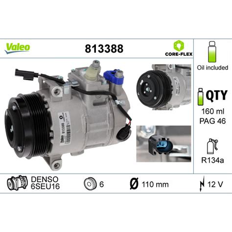 Compressor, air conditioning VALEO 813388 - Trodo.com