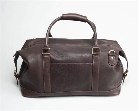 Brown Unisex Holdall in Water Buffalo Leather - The Leather Locker