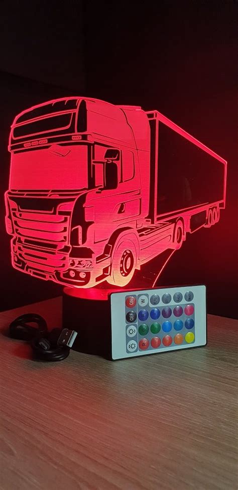 Gravstyle Camion Semi Remorque Transporteur Lampe Led