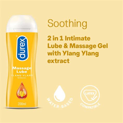 Buy DUREX PLAY MASSAGE 2IN1 LUBRICANT GEL WITH YLANG YLANG EXTRACT