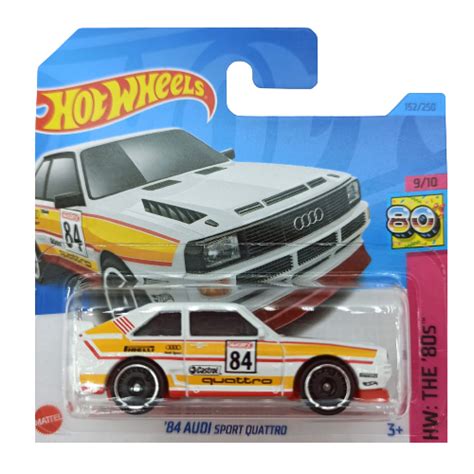 Masinuta Hot Wheels 84 Audi Sport Quattro Alb TimodorToys Ro