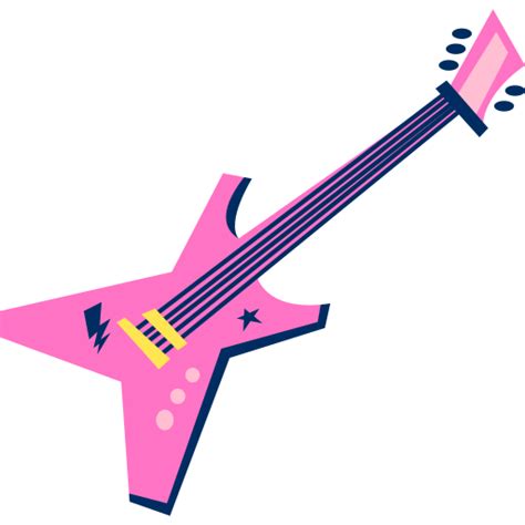 Electric Guitar Retro Cartoon Flat Sticker Freepik