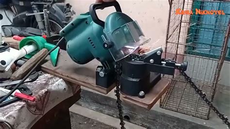 Как заточить цепь бензопилы? POSENPRO PGSS220 электрический станок для ...