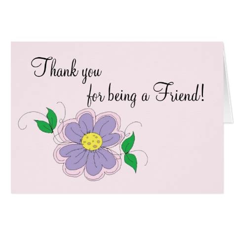 Friendship Thank You Card | Zazzle