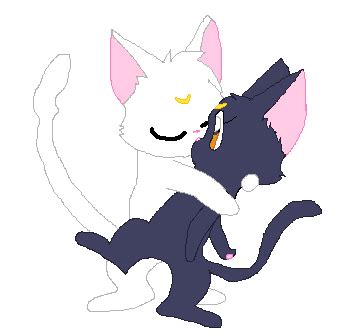 Artemis kissing Luna by ChelseaCatGirl on DeviantArt