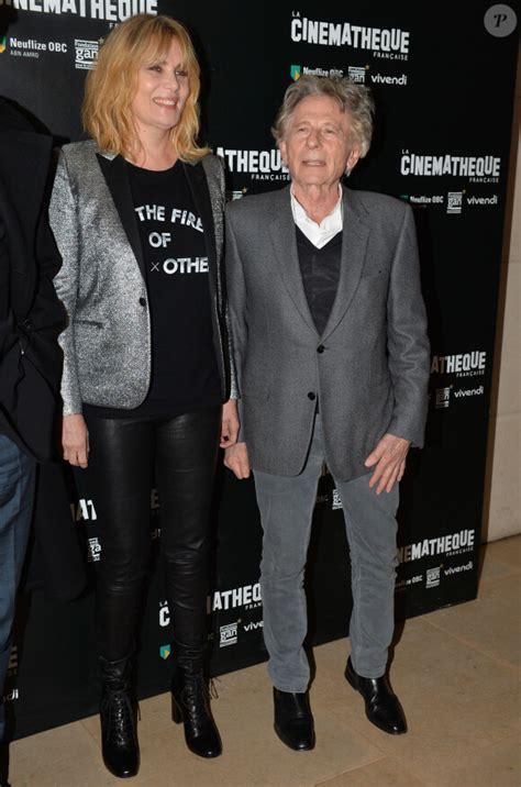 Photo Roman Polanski et sa femme Emmanuelle Seigner Avant première