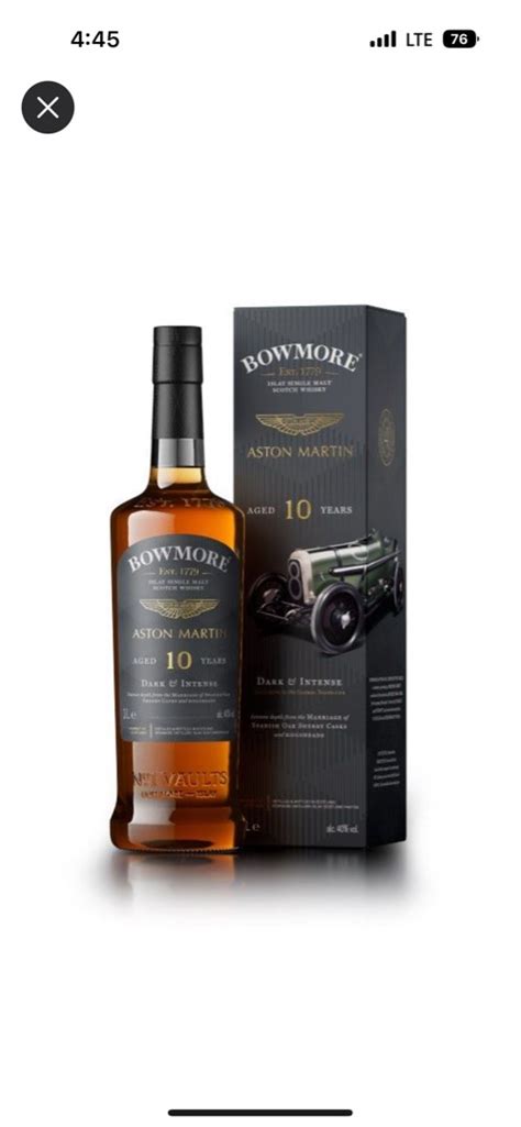 Bowmore Year Old Dark Intense Aston Martin Edition