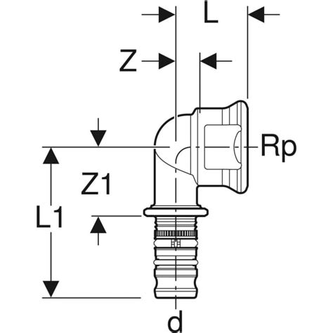 Geberit Mepla Elbow Adaptor With Female Thread Geberit Product